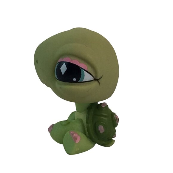 Littlest Pet Shop 321 Turtle Green Eyes 504 Turtle Pink Diamond Eyes Lot of 4 - Picture 9 of 14